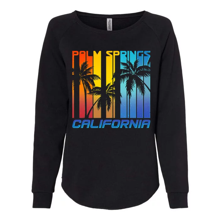 Cool Retro Palm Springs California Womens California Wash Sweatshirt