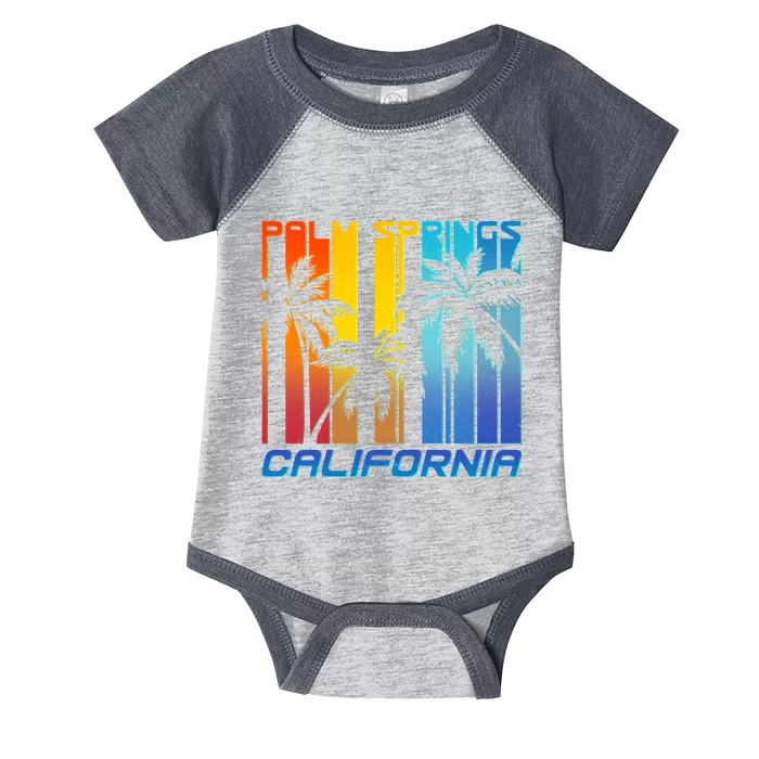 Cool Retro Palm Springs California Infant Baby Jersey Bodysuit