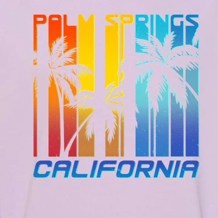 Cool Retro Palm Springs California Garment-Dyed Sweatshirt