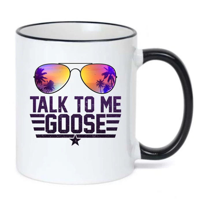 Cool Retro Talk To Me Goose Black Color Changing Mug