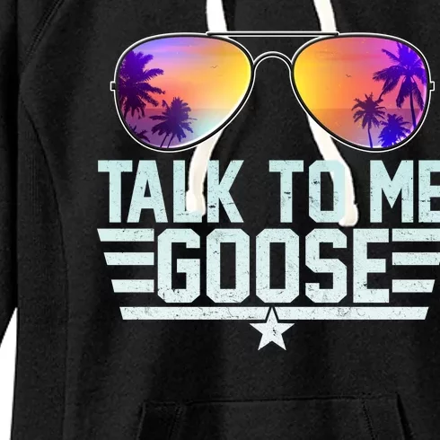 Cool Retro Talk To Me Goose Women's Fleece Hoodie