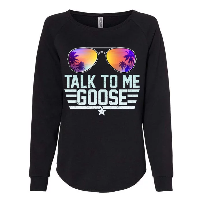 Cool Retro Talk To Me Goose Womens California Wash Sweatshirt