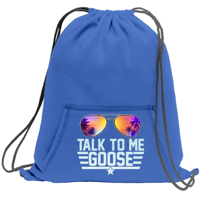 Cool Retro Talk To Me Goose Sweatshirt Cinch Pack Bag