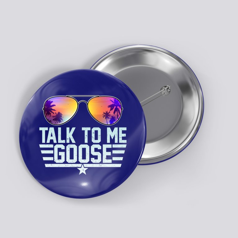 Cool Retro Talk To Me Goose Button