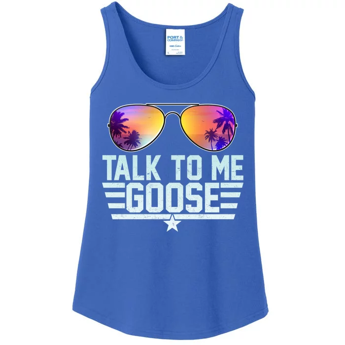 Cool Retro Talk To Me Goose Ladies Essential Tank