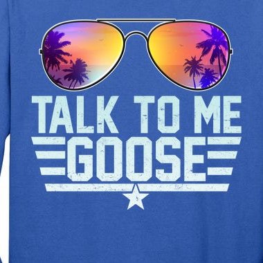 Cool Retro Talk To Me Goose Tall Long Sleeve T-Shirt