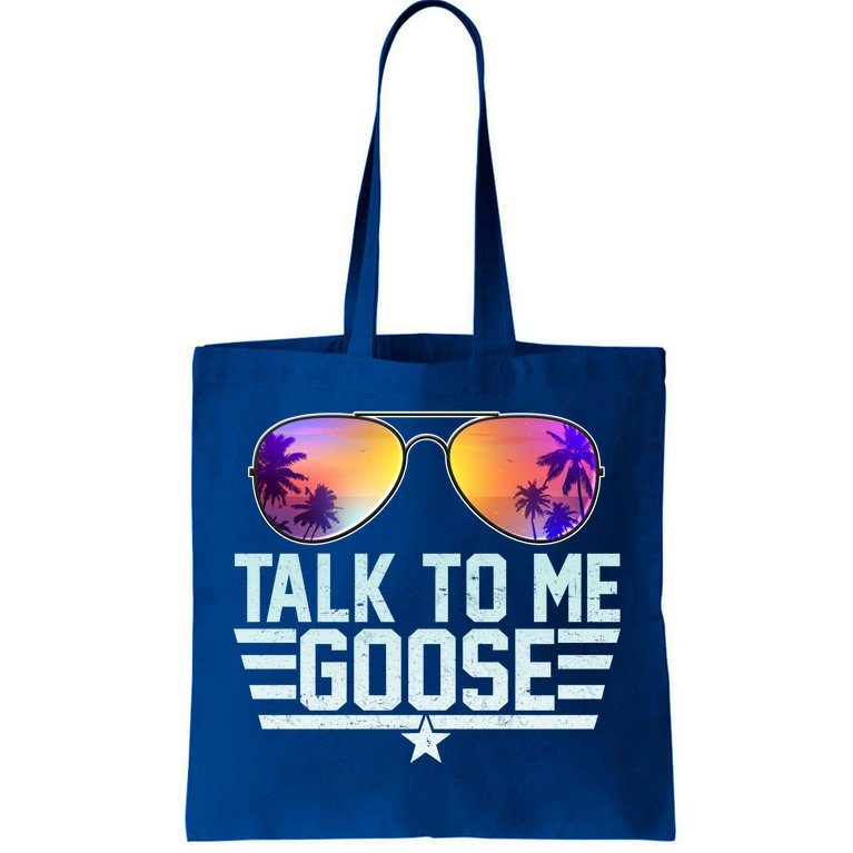 Cool Retro Talk To Me Goose Tote Bag