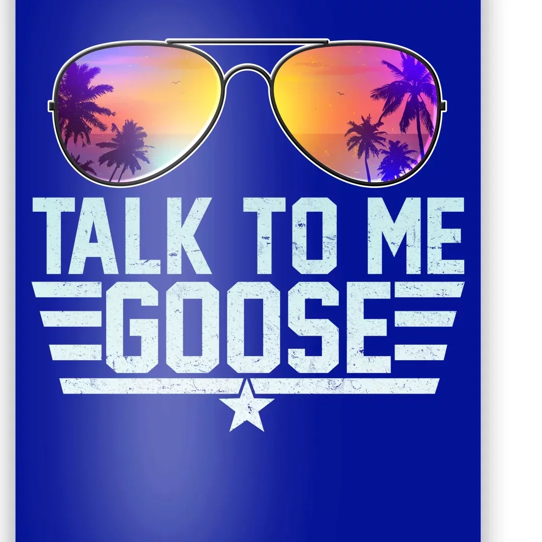 Cool Retro Talk To Me Goose Poster