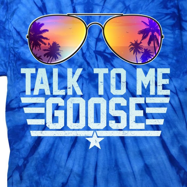 Cool Retro Talk To Me Goose Tie-Dye T-Shirt