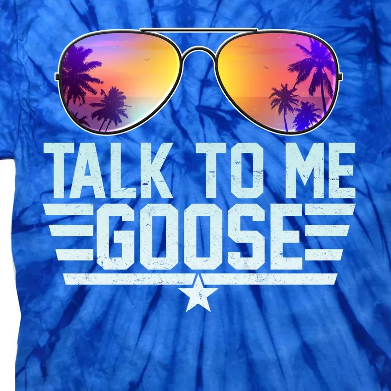 Cool Retro Talk To Me Goose Tie-Dye T-Shirt