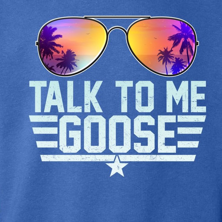 Cool Retro Talk To Me Goose Toddler Hoodie