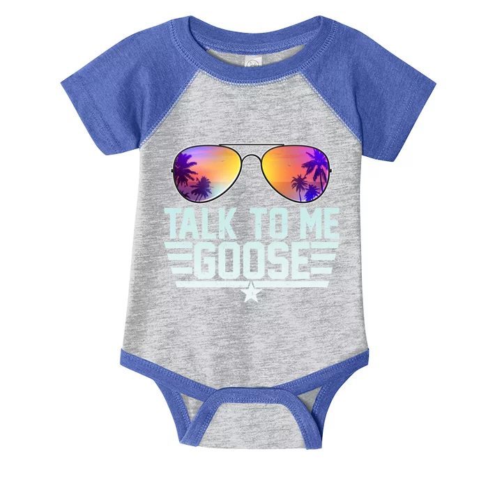 Cool Retro Talk To Me Goose Infant Baby Jersey Bodysuit