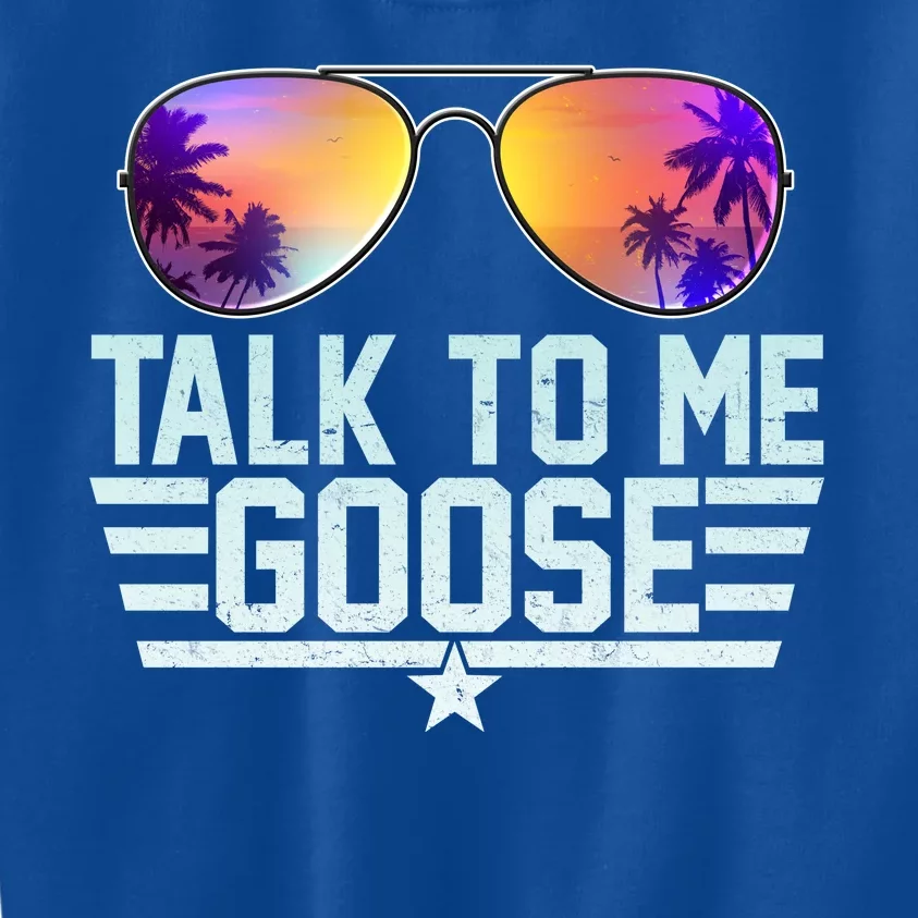 Cool Retro Talk To Me Goose Kids Sweatshirt