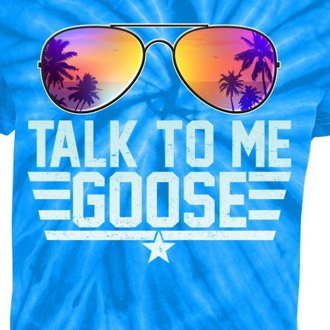 Cool Retro Talk To Me Goose Kids Tie-Dye T-Shirt