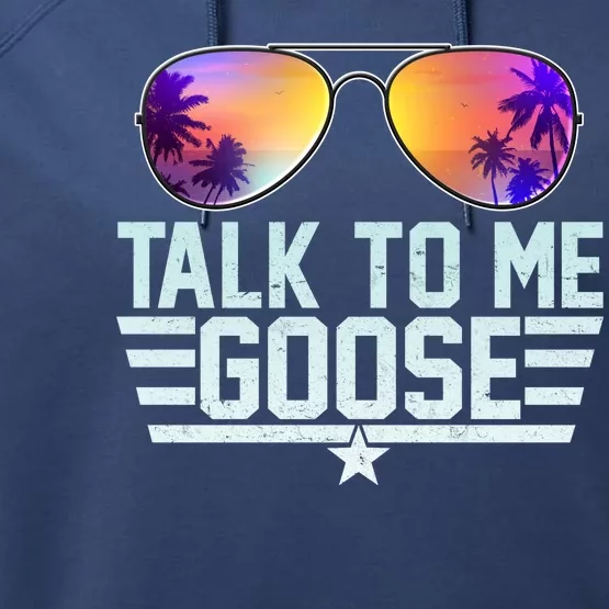 Cool Retro Talk To Me Goose Performance Fleece Hoodie