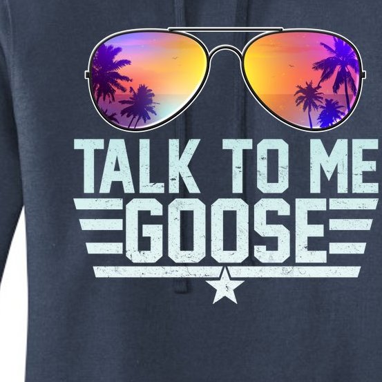 Cool Retro Talk To Me Goose Women's Pullover Hoodie
