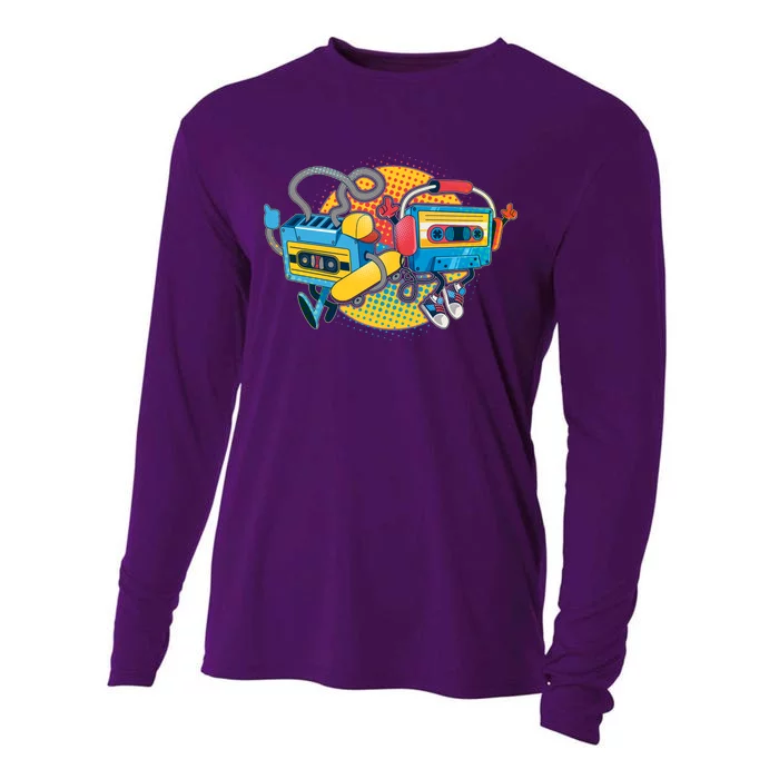 Cool Retro Tapes Cooling Performance Long Sleeve Crew