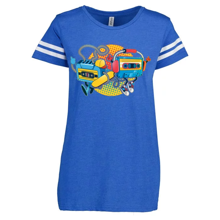 Cool Retro Tapes Enza Ladies Jersey Football T-Shirt