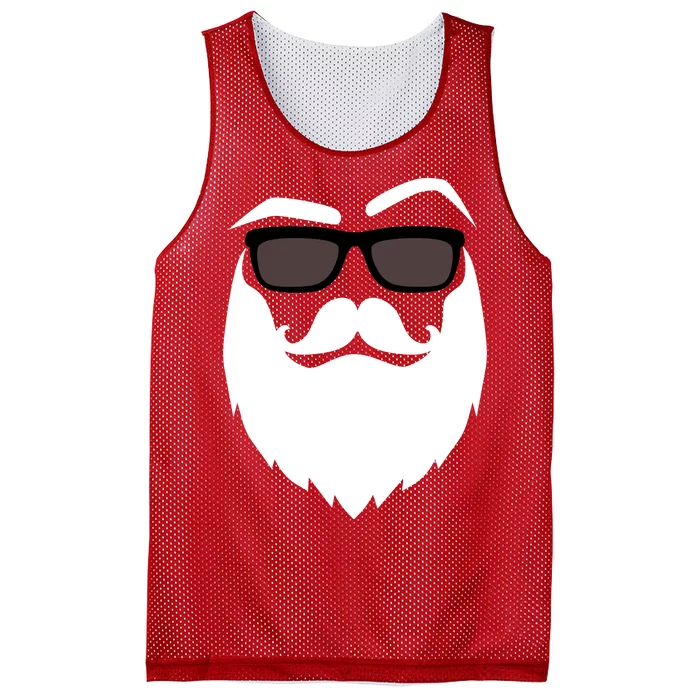 Cool Santa Clause Mesh Reversible Basketball Jersey Tank