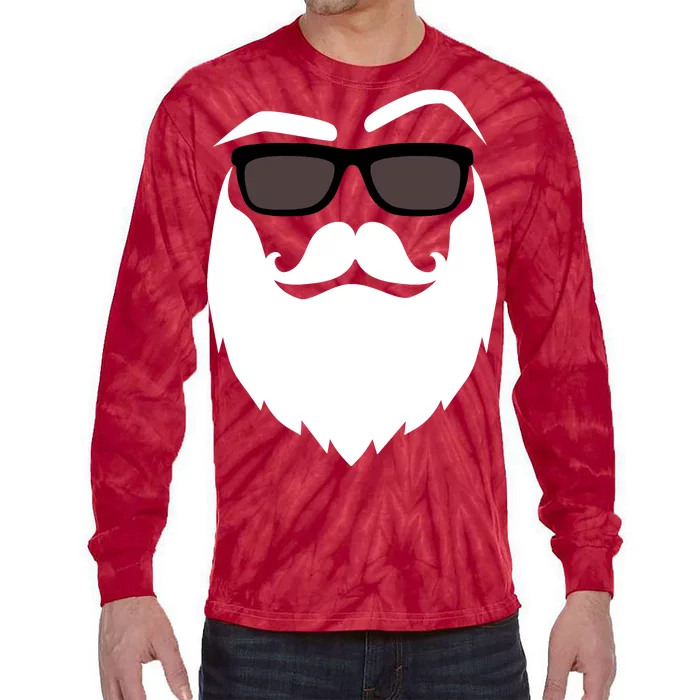 Cool Santa Clause Tie-Dye Long Sleeve Shirt