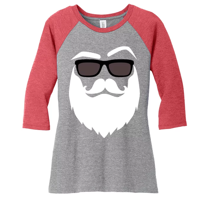 Cool Santa Clause Women's Tri-Blend 3/4-Sleeve Raglan Shirt