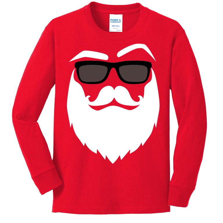 Cool Santa Clause Kids Long Sleeve Shirt