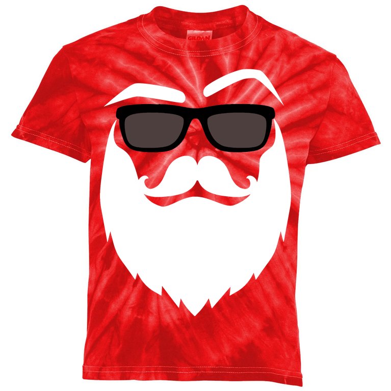 Cool Santa Clause Kids Tie-Dye T-Shirt