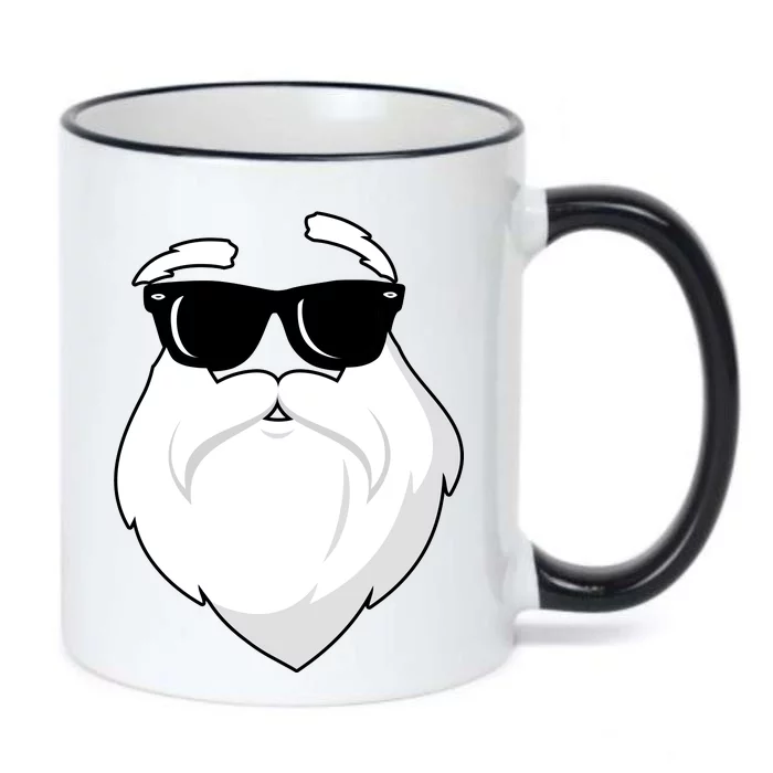 Cool Santa Face Black Color Changing Mug