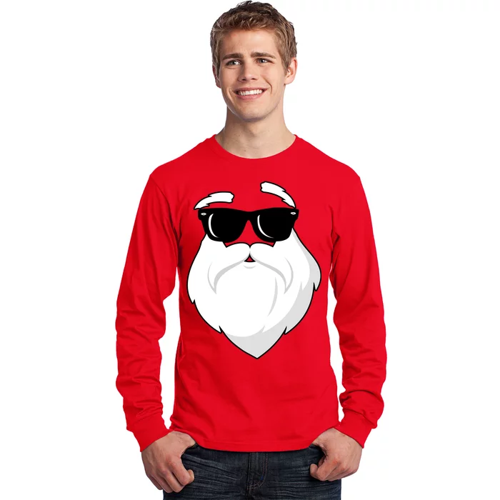 Cool Santa Face Long Sleeve Shirt