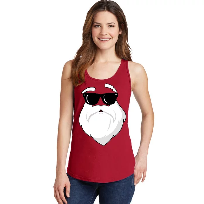 Cool Santa Face Ladies Essential Tank