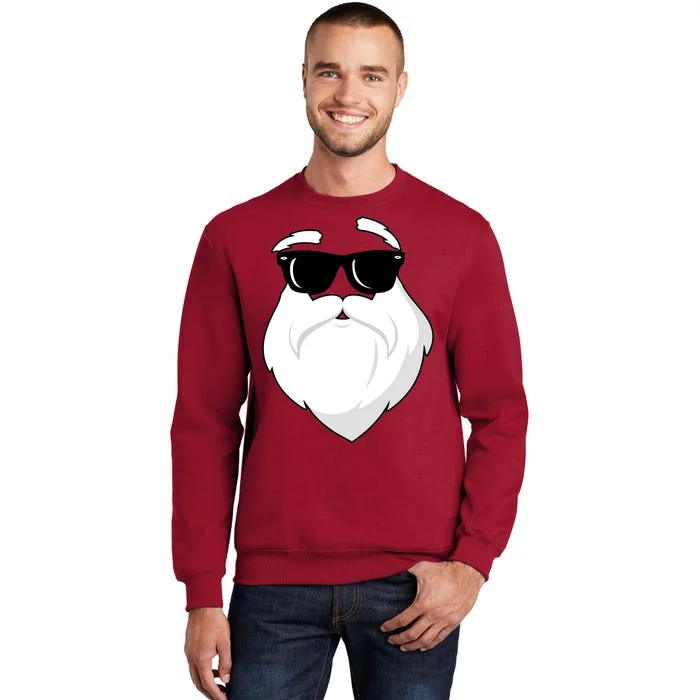 Cool Santa Face Tall Sweatshirt