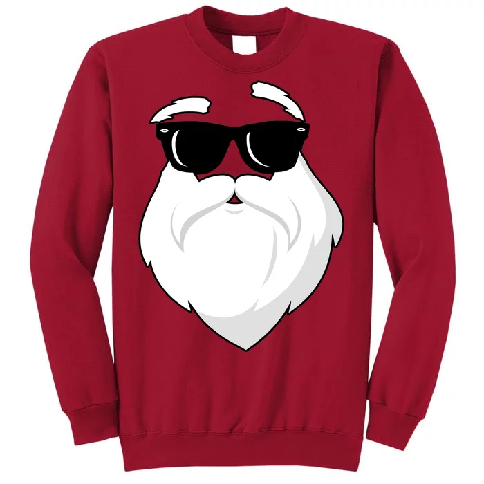 Cool Santa Face Tall Sweatshirt