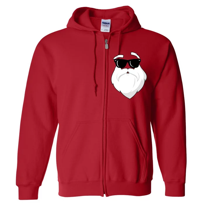 Cool Santa Face Full Zip Hoodie