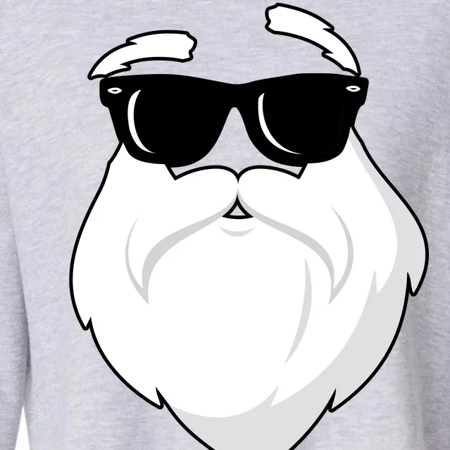 Cool Santa Face Cropped Pullover Crew