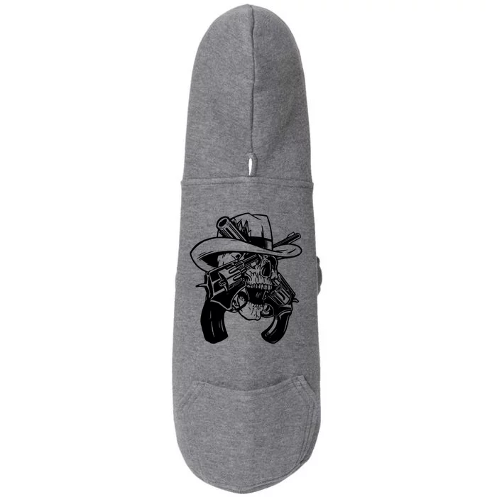 Cool Skull Guns Crossbones Doggie 3-End Fleece Hoodie