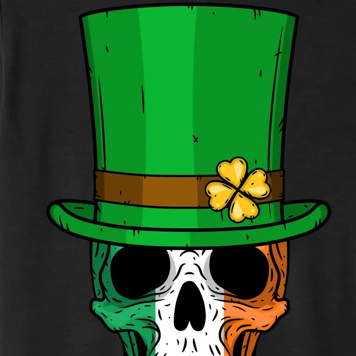 Cool St. Patricks Day Irish Skull ChromaSoft Performance T-Shirt