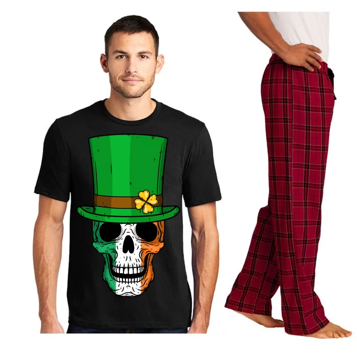 Cool St. Patricks Day Irish Skull Pajama Set