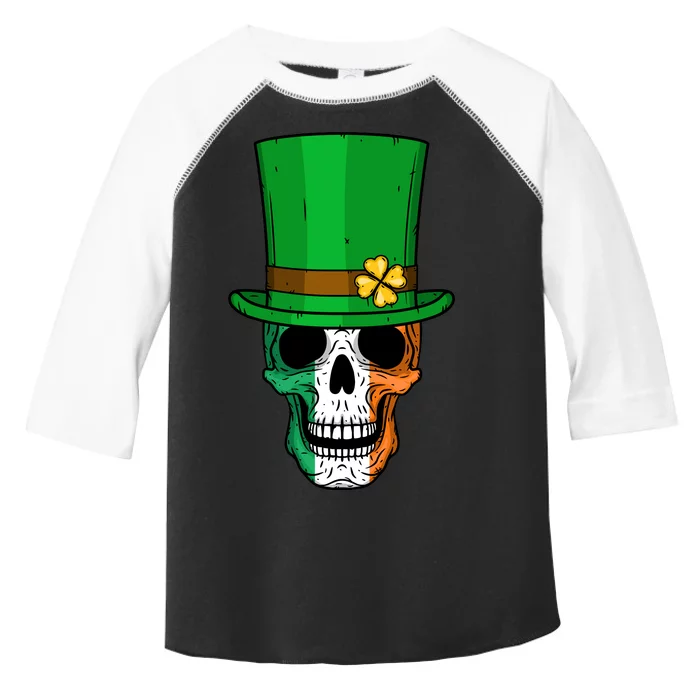 Cool St. Patricks Day Irish Skull Toddler Fine Jersey T-Shirt