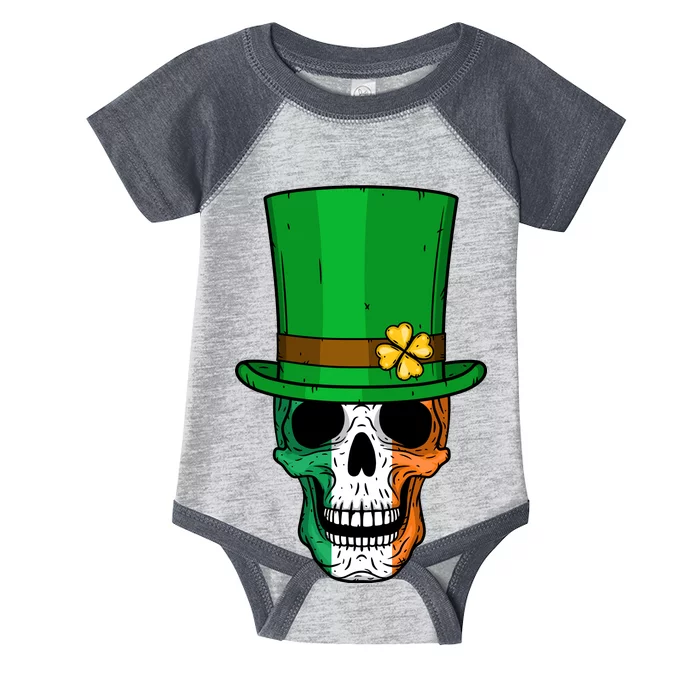 Cool St. Patricks Day Irish Skull Infant Baby Jersey Bodysuit