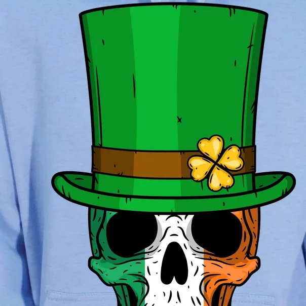 Cool St. Patricks Day Irish Skull Unisex Surf Hoodie