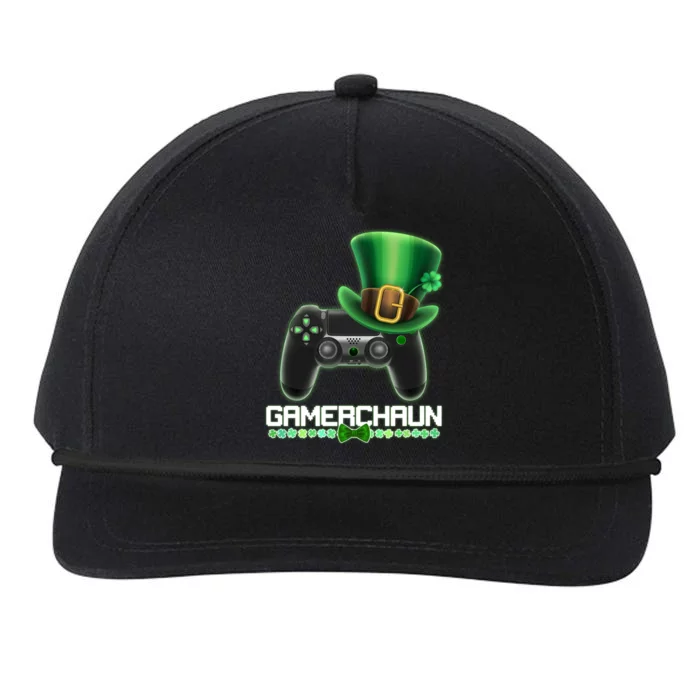 Cool St Patrick's Day Gamerchaun Game Controller Leprechaun Snapback Five-Panel Rope Hat