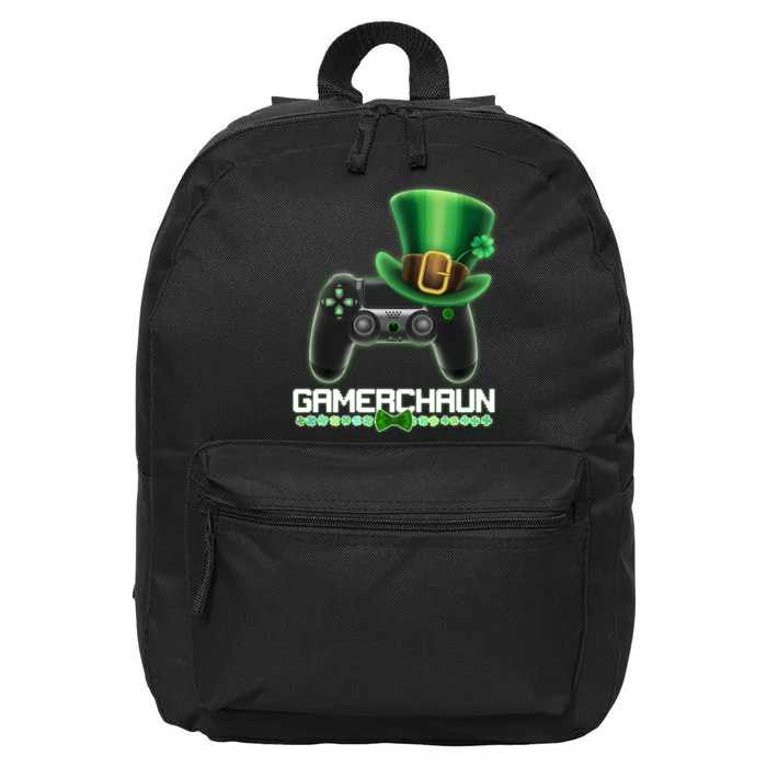 Cool St Patrick's Day Gamerchaun Game Controller Leprechaun 16 in Basic Backpack