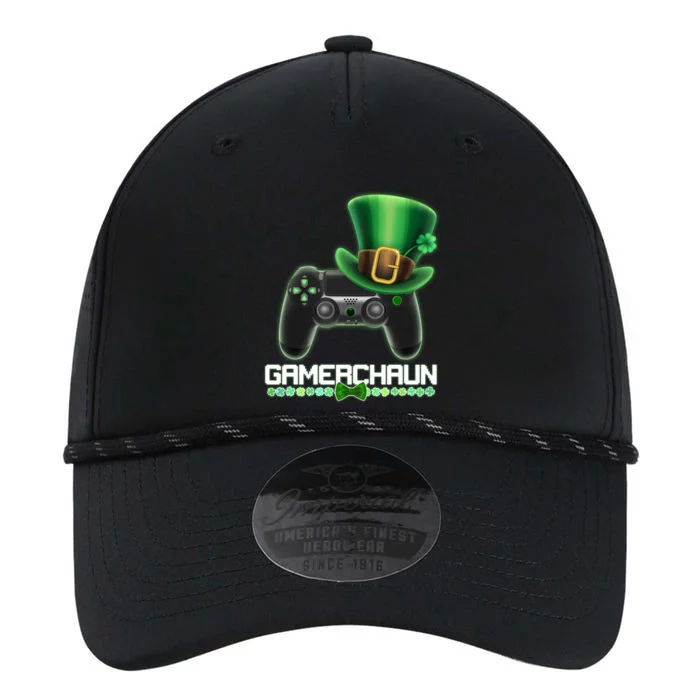 Cool St Patrick's Day Gamerchaun Game Controller Leprechaun Performance The Dyno Cap