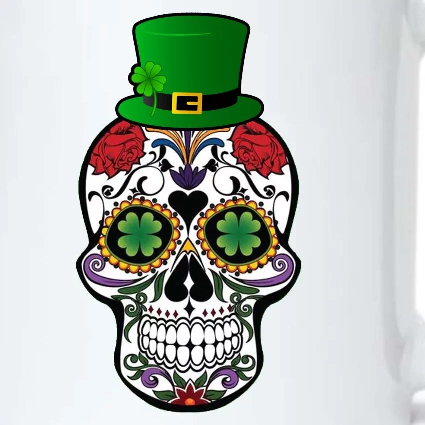 Cool St Patricks Day Irish Day Of The Dead Skull Black Color Changing Mug