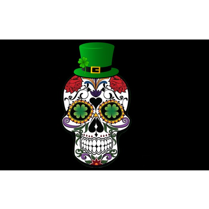 Cool St Patricks Day Irish Day Of The Dead Skull Bumper Sticker