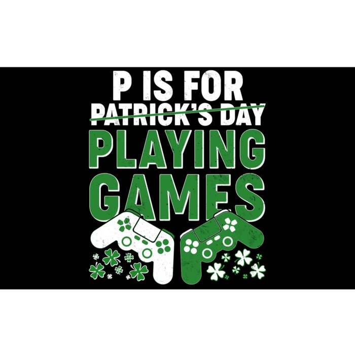 Cool St Patrick's Day P Is For Playing Games Bumper Sticker