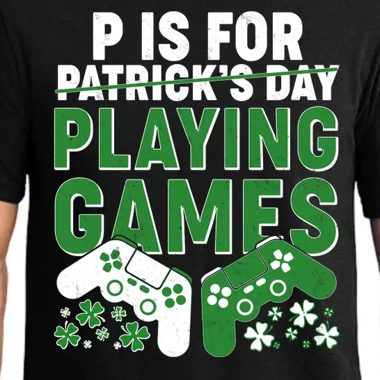 Cool St Patrick's Day P Is For Playing Games Pajama Set