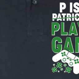 Cool St Patrick's Day P Is For Playing Games Softstyle Adult Sport Polo