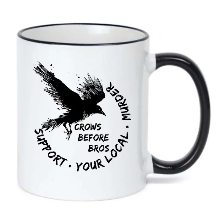 Cool Support Your Local Murder Crows Before Bros Black Color Changing Mug