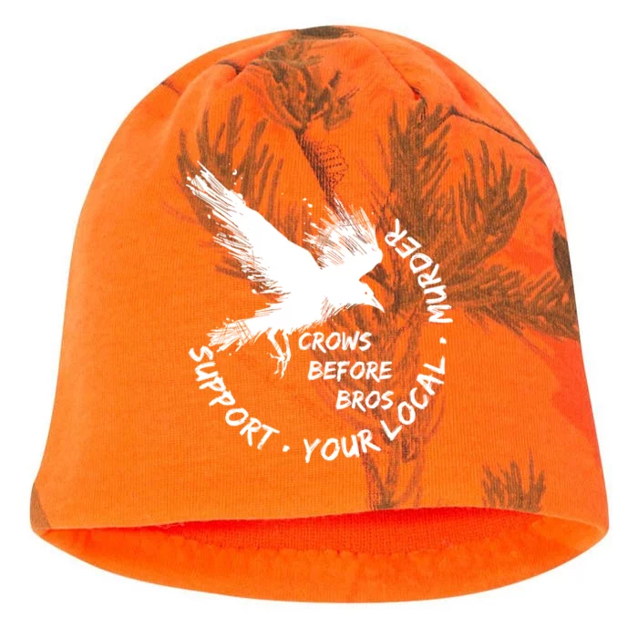 Cool Support Your Local Murder Crows Before Bros Kati - Camo Knit Beanie